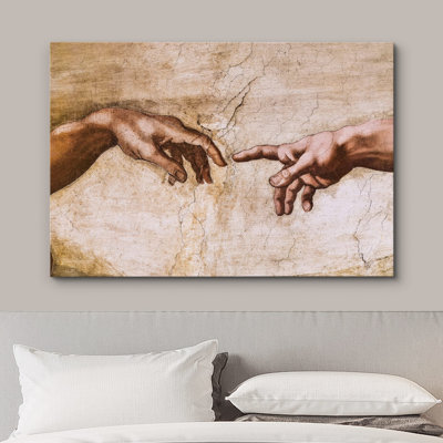 " The Creation Of Adam Closeup By Michelangelo Spiritual & Religious Renaissance "