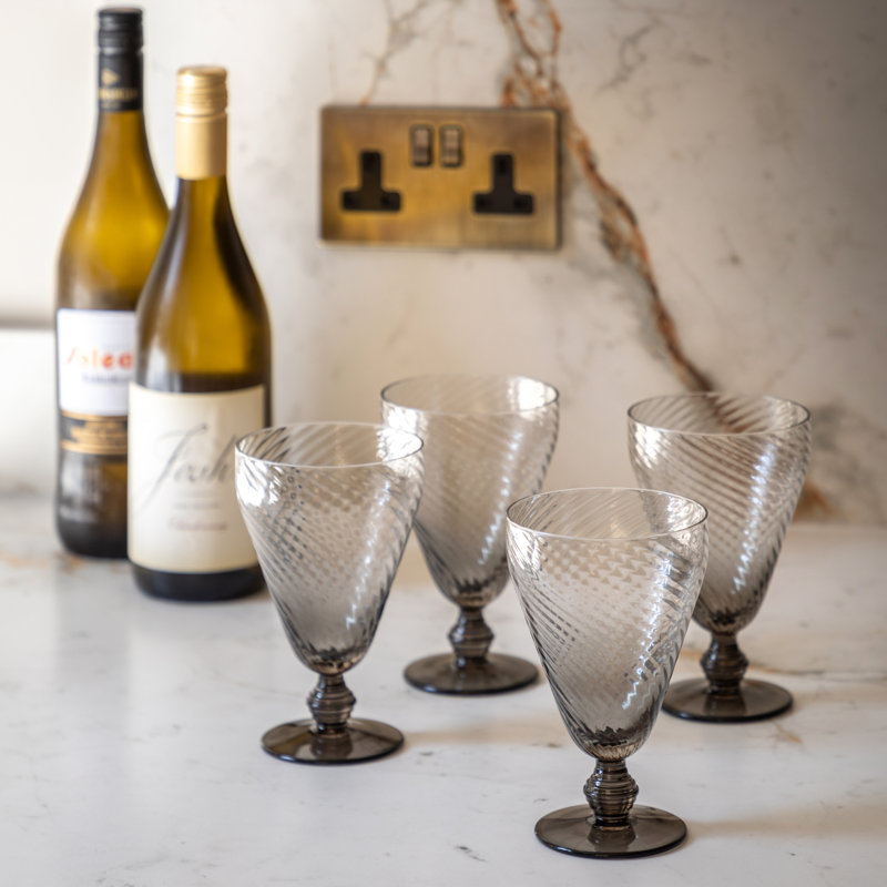 355 ml Wine Glass Set, Grey