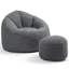 Fauteuil à billes souple avec repose-pieds-566880323