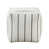 Off White/Black Polyester Striped