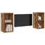 Wall TV Cabinet 2 Pcs 37 X 37 X 72 Cm Engineered Wood-390259124