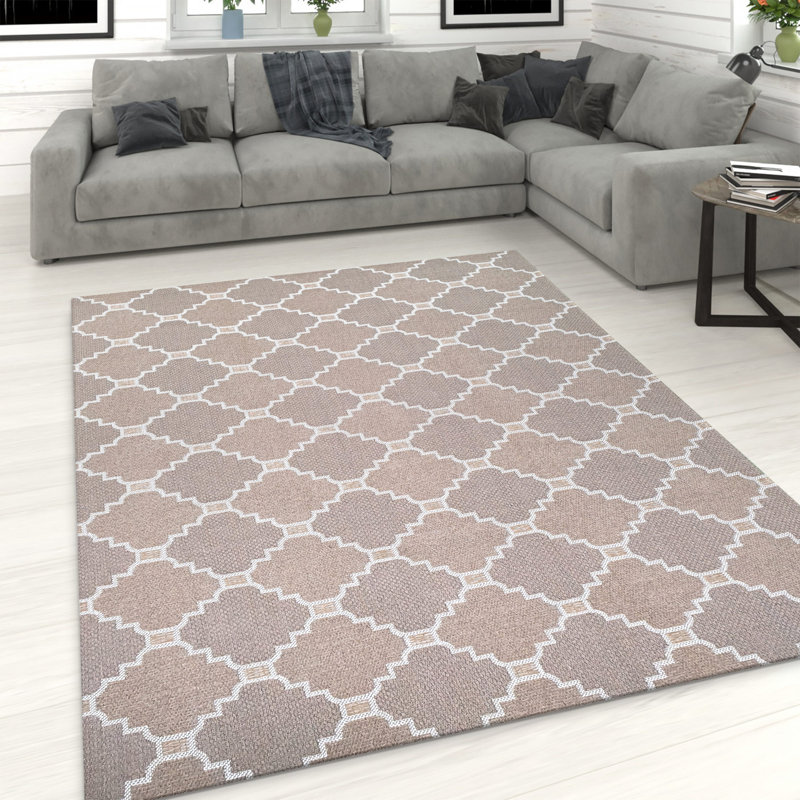 Mattituck Geometric Cotton Area Rug Set, Rectangle 60 x 90cm