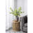 10.5x10.5x13" Aluminum Vase, Silver Streaks-1281948335