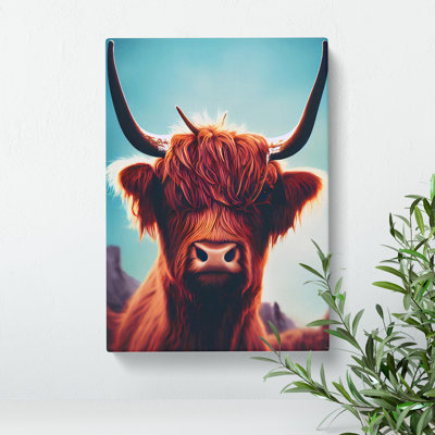Classic Highland Cow - Wrapped Canvas Print