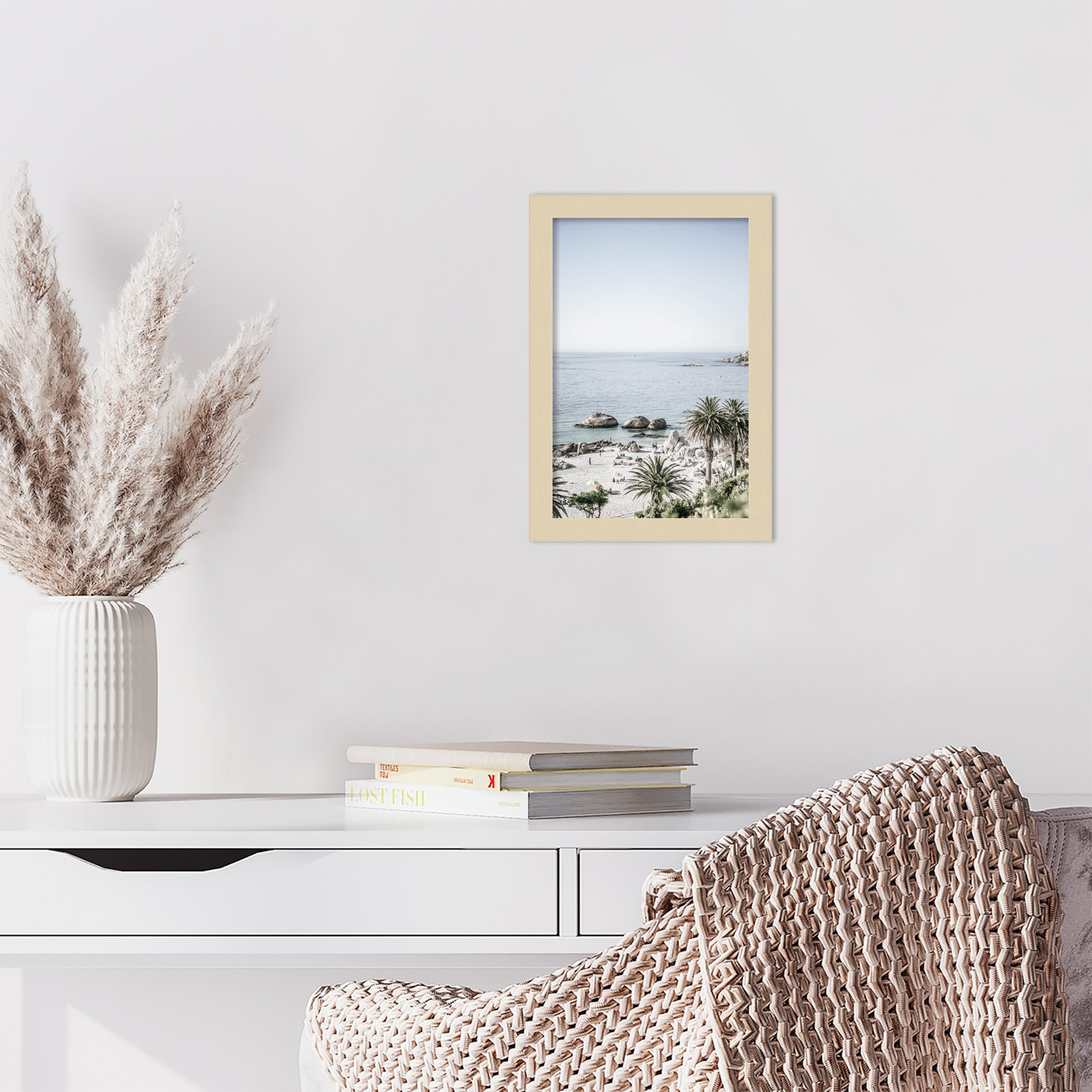 Pindall "Clifton Beach" Print, Brown, 13" H x 9" W
