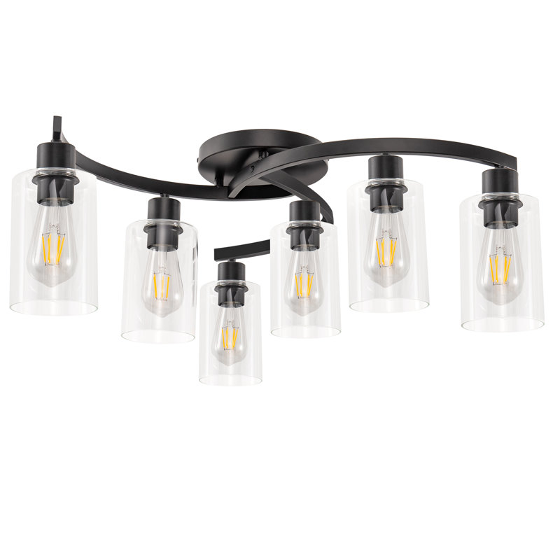 Plafonnier semi-encastré Isebrand, H 20,5 po x l 4,72 po x P 0,98 po