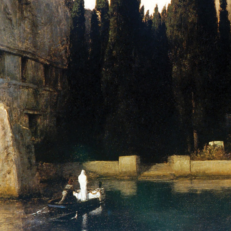 Island Of The Dead (III), 1883 Print by Arnold Bocklin, 19.75" H x 29.25" W x 1.875" D