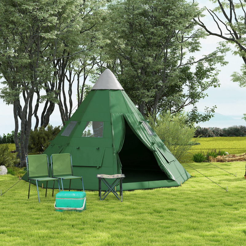 6 Person Tent, Green