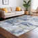 Washable Abstract Area Rugs for Living Room