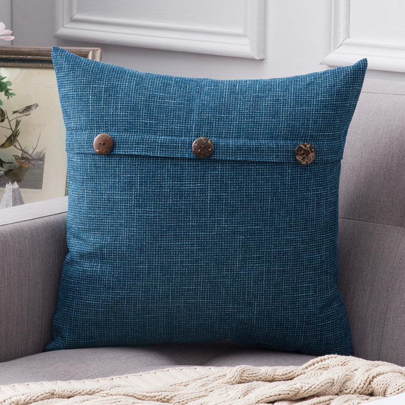 Geometric Throw Pillow, Turquoise