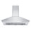 Hotte murale convertible 36 pouces KF 400 CFM en acier inoxydable brossé 430