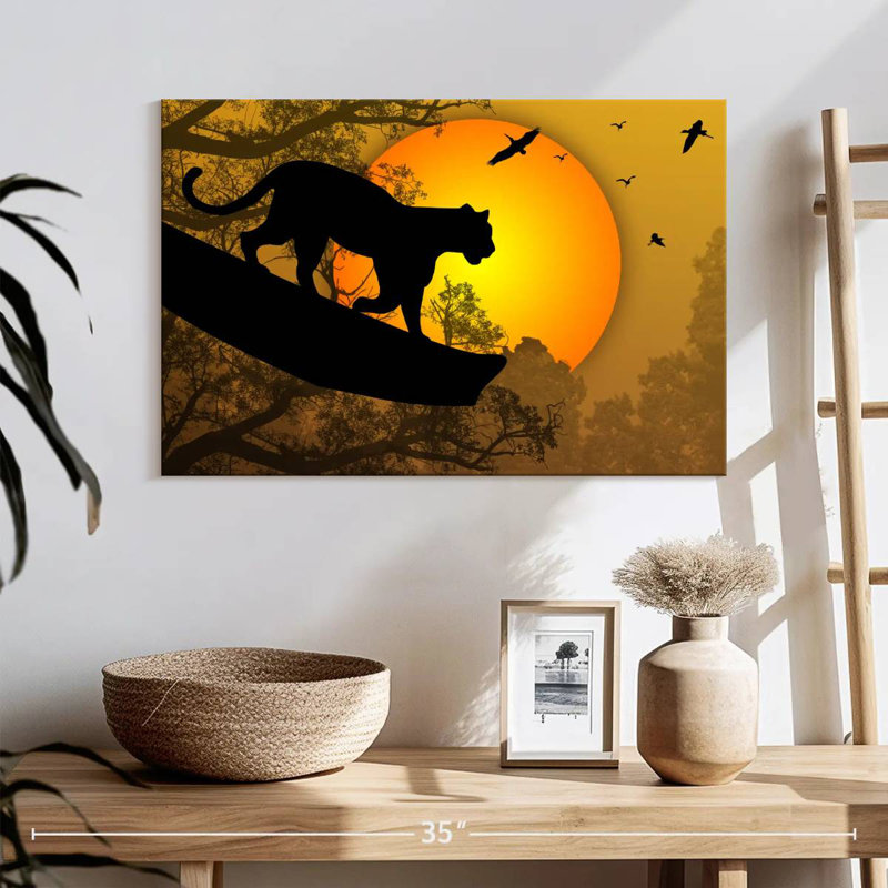 Brampt Panther Silhouette, 16" H x 24" W