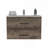 Floating Vanity Sink with 2-Drawers Dark Brown / White