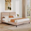Lit, simple dossier moelleux moelleux et confortable, grand lit-1748039329