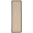 Nannette Handmade Light Beige Berber with Slate Cotton Border Made in the USA Area Rug-108031987