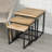 3Pc Teak Nesting Tables