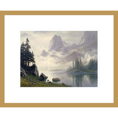 «Mountain Out of The Mist» par Albert Bierstadt - Impression sur toile