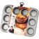 Stellar James Martin 12 Cup Non-Stick Steel Muffin Pan with Lid
