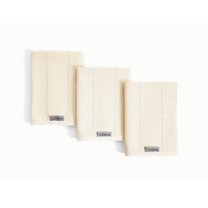 Linen Tea Towel Set, Cream