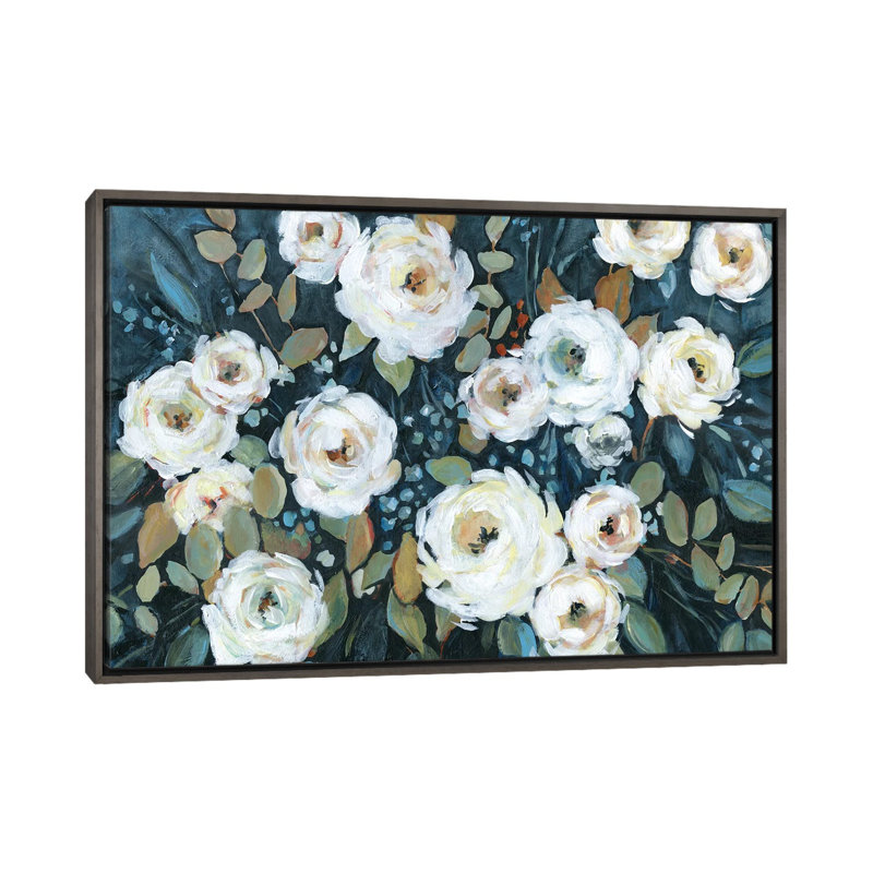 « Moonlit Garden I » par Carol Robinson, reproduction d’art, Pas de tapis, H 26 po x l 40 po x 1,5 po