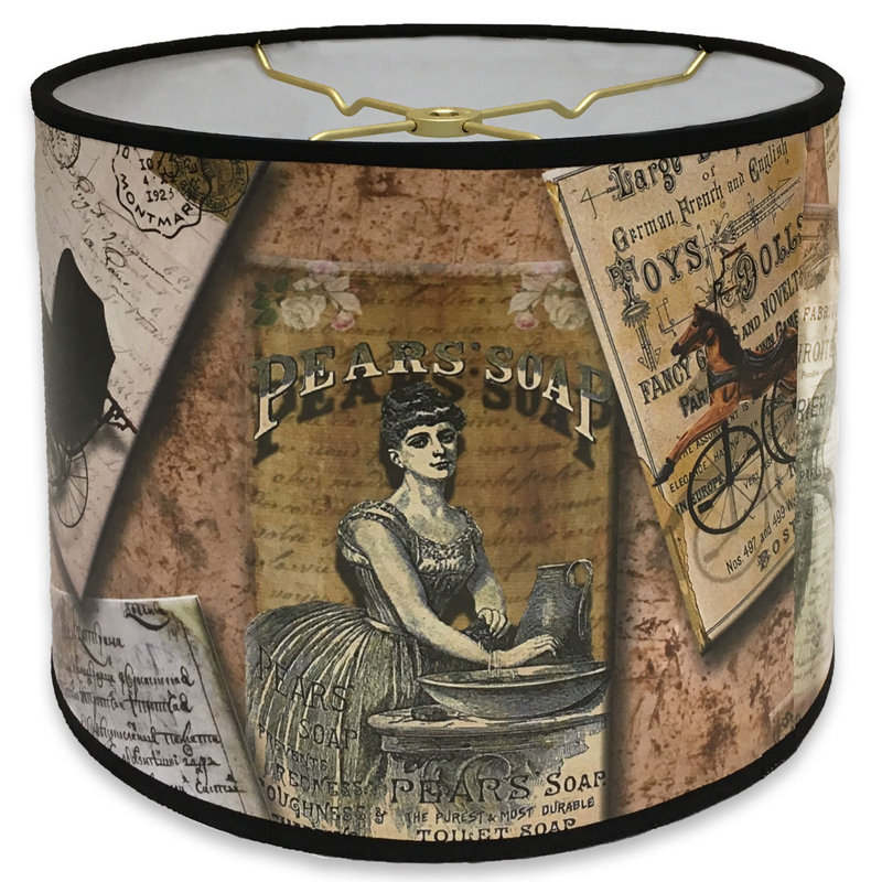 8'' H Paper Drum Lamp Shade