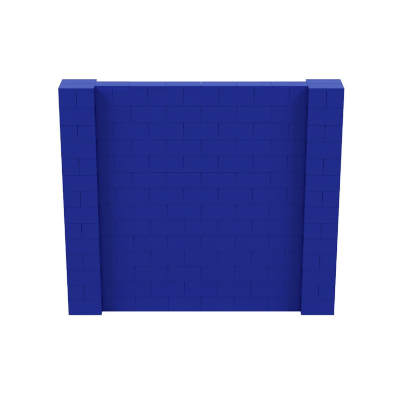Ensemble mural de blocs géants 7 'T, H 84 po x L 96 po, Bleu
