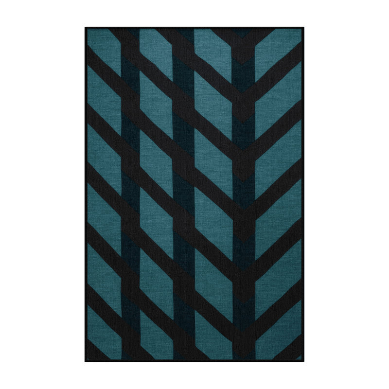 Tapis botanique lavable à la machine, Rectangle 7 pi x 9 pi
