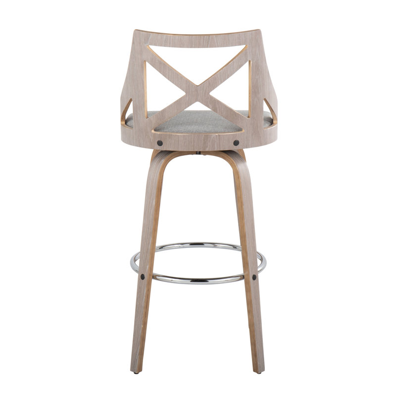 Tabouret de bar Farmhouse, Gris, Gris anthracite / Argent