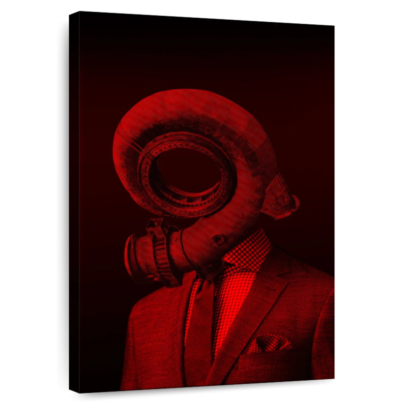Kelan Red 4 - The Truth Is Dead, 51" H x 34" W