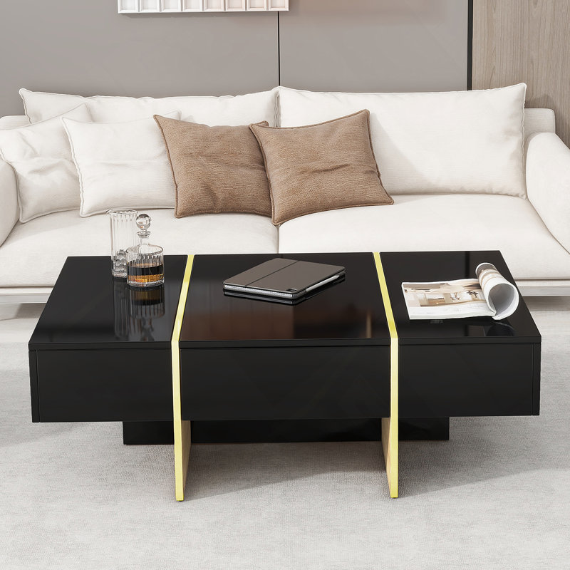 Table basse 47,2 po x 31,4 po Minimalist, Blanc