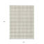 Tapis extérieur lavable à carreaux ivoire et beige 10 pi x 14 pi