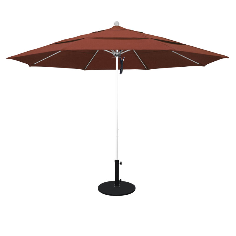 Parasol de marché 11 pi Hibo, Terre cuite - oléfine