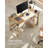 Mondovi 47.2"W Farmhouse Style Desk with Reversible Open Shelves
