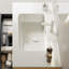 Comptoir de salle de bain 36 po avec vasque en céramique blanche BRON, sans armoire