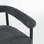 Ensemble de 2 tabourets de bar modernes rembourrés, chaises à hauteur de comptoir en tissu avec structure et accoudoirs en métal Boucle-805789821