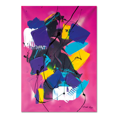 Praise of Yellow and Blue by Alfredo Pierro - Rectangle Painting