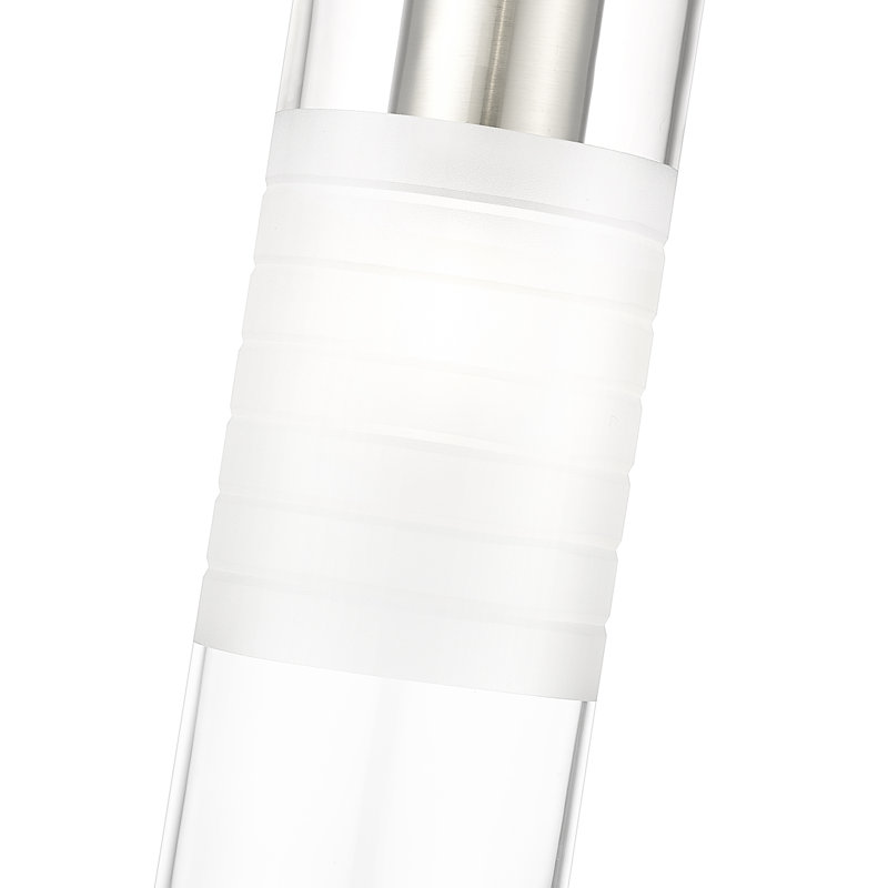 Luminaire suspendu à 1 lumière Premislao, Nickel brossé