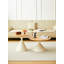 TABLE RONDE BLANC + BOIS