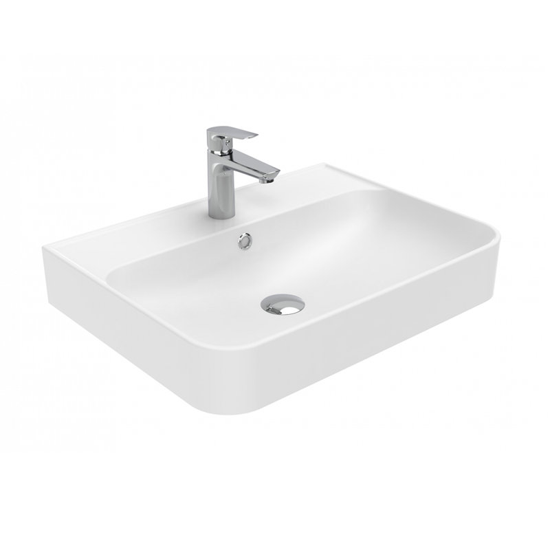 Contour 23.6'' L Bathroom Sink, Single