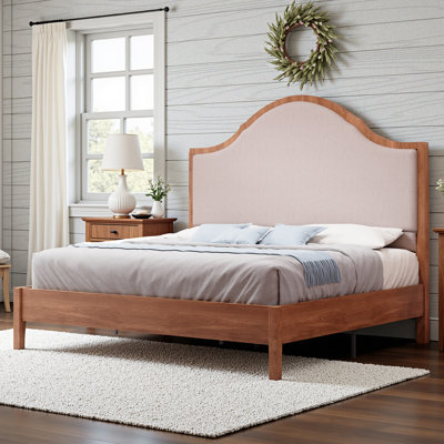 Traditional Upholstered Sleigh Bed