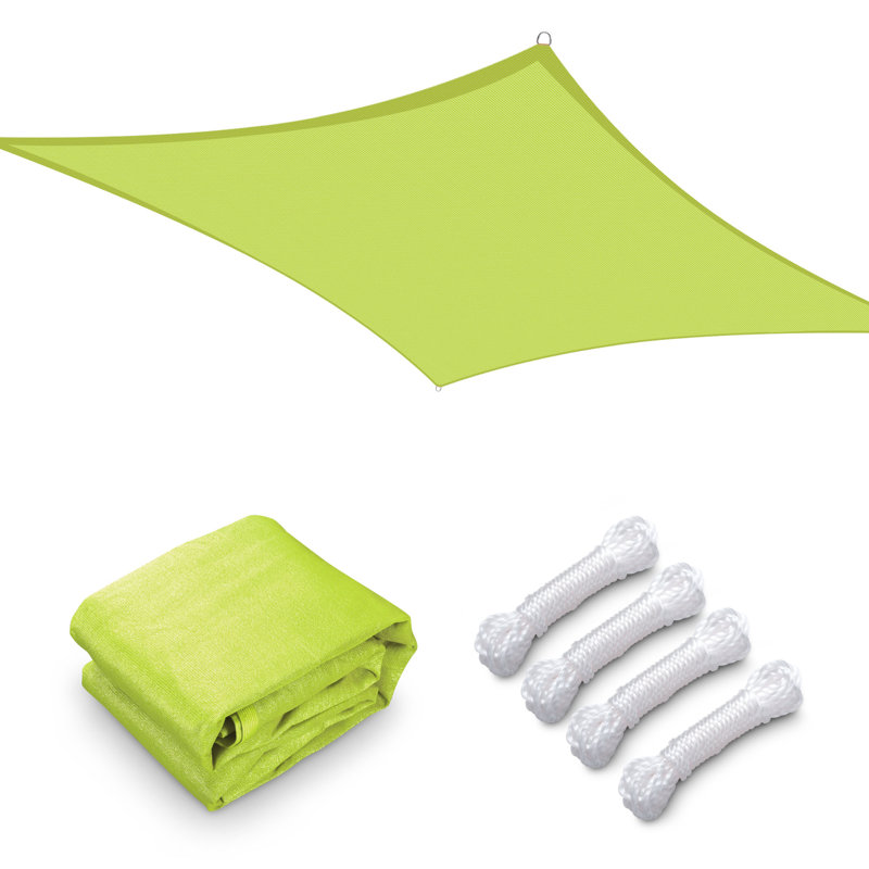 Toile d'ombrage rectangulaire 20 pi x 23 po Yescom, Vert pomme, L 276 po x L 264 po 