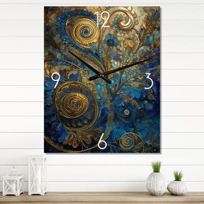 Jakeitha - Très grandes horloges murales en plumes Boho