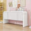 Console 63 pouces à motif ondulé moderne avec 4 portes et tablettes réglables-117061463