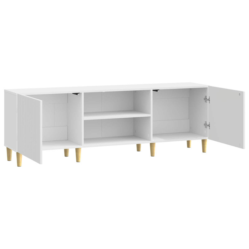 TV Stand, 50cm H x 150cm L x 31cm W, High Gloss White