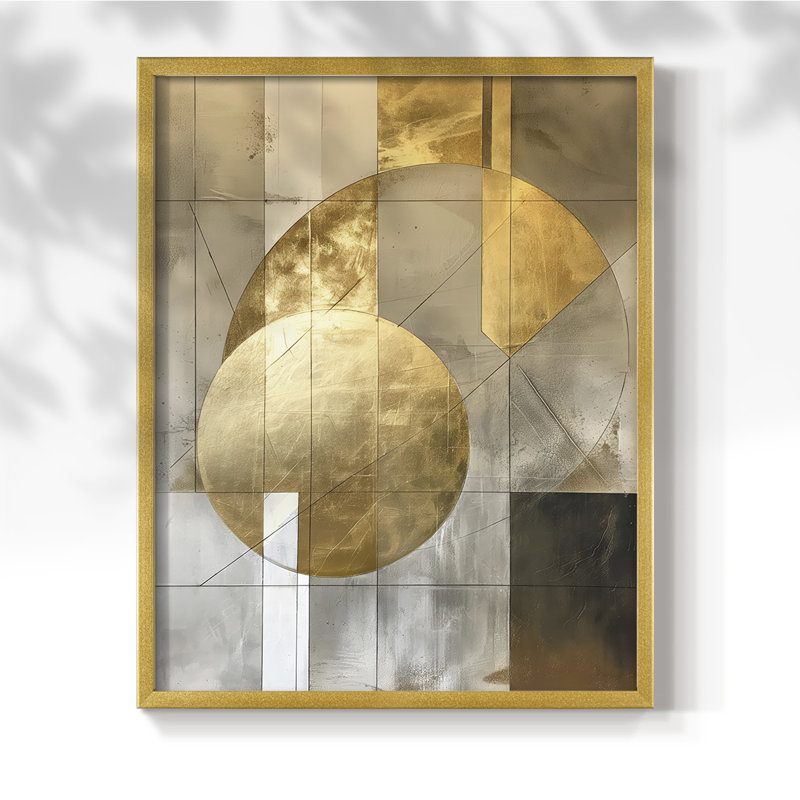 Série ABSTRACT CXIX - Impression encadrée de qualité supérieure - Prêt à être accroché - Aucun clou requis, H 29 po x l 23 po