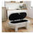 Off-White Calico living room Ottoman