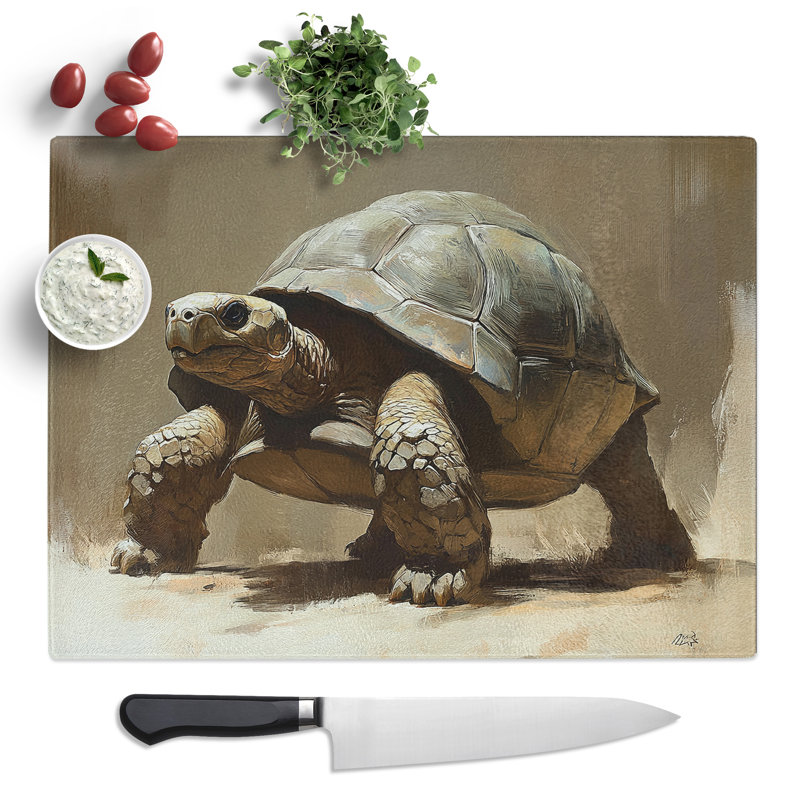 Tortoise  Glass Chopping Board