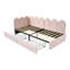   3ft Daybed Sofa Bed With 2 Drawers Velvet-2052396662