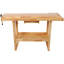 Établi en bois de 55 po, banc de travail du bois robuste avec poignée réglable, banc de travail de table avec capacité de charge de 300 lb avec rangement pour garage, atelier et rangement