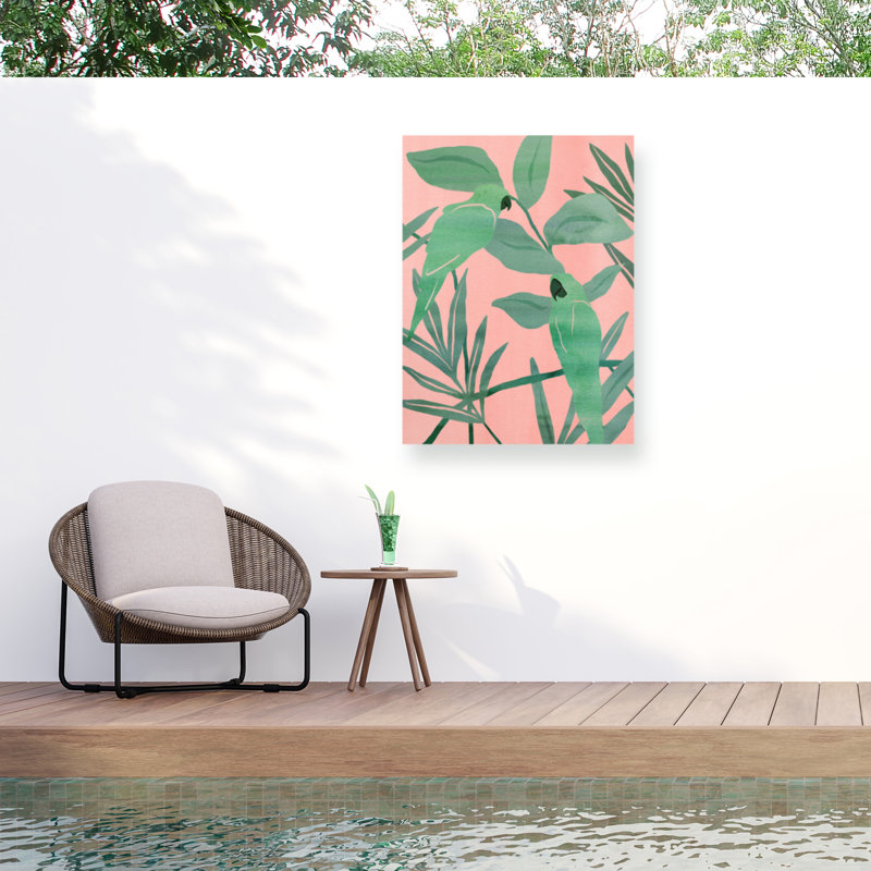 Toile d'extérieur Braylen Melissa Wang «Birds of Paradise I», H 19 po x l 14 po x P 1,5 po
